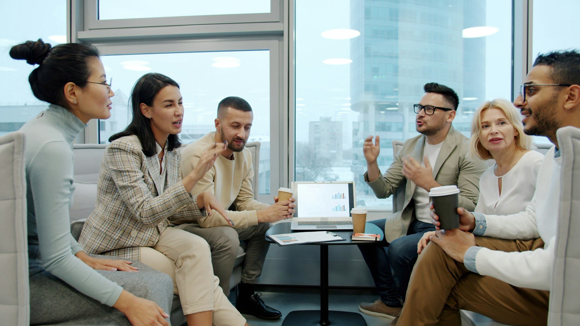 People discussing ideas