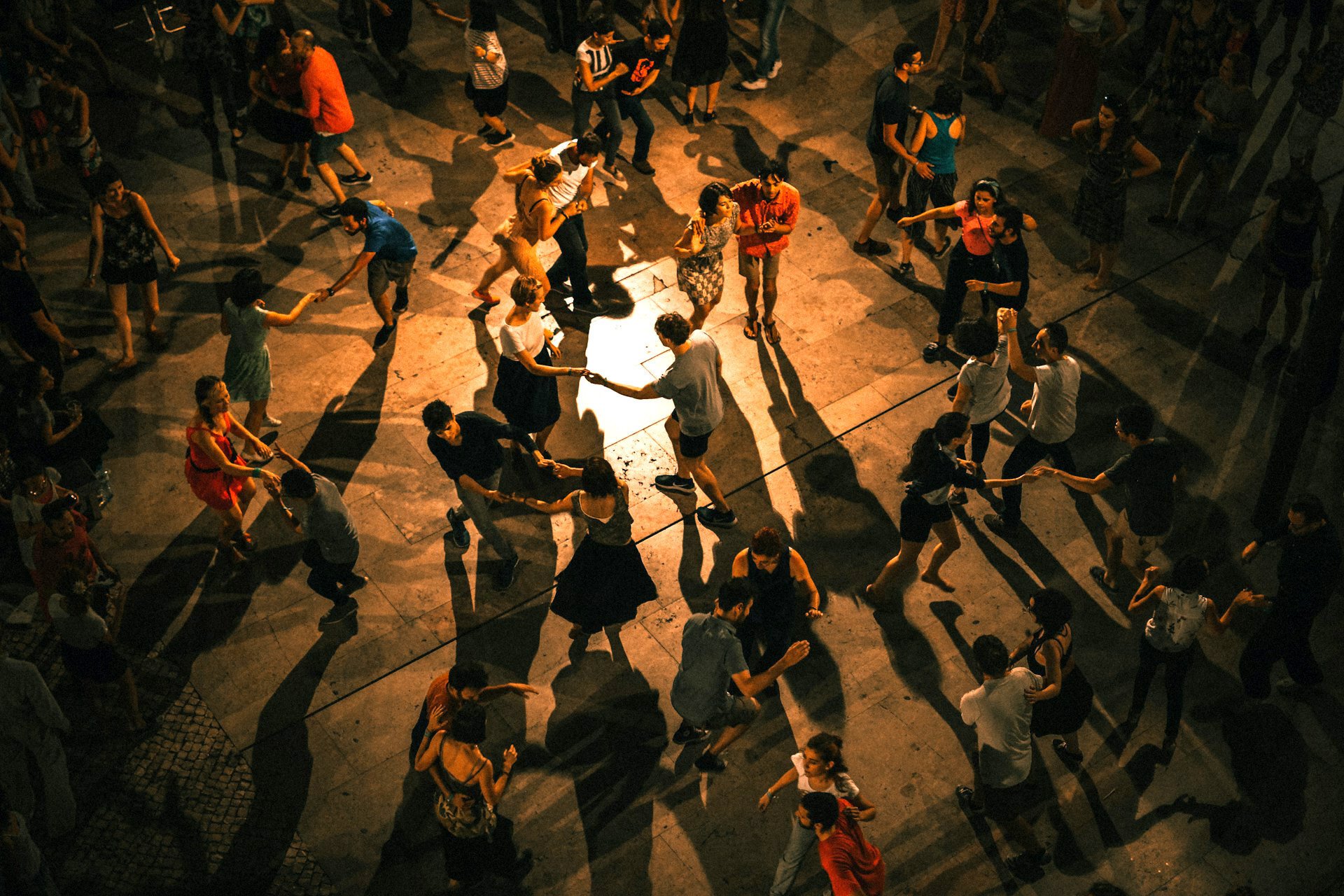 People dancing in pairs