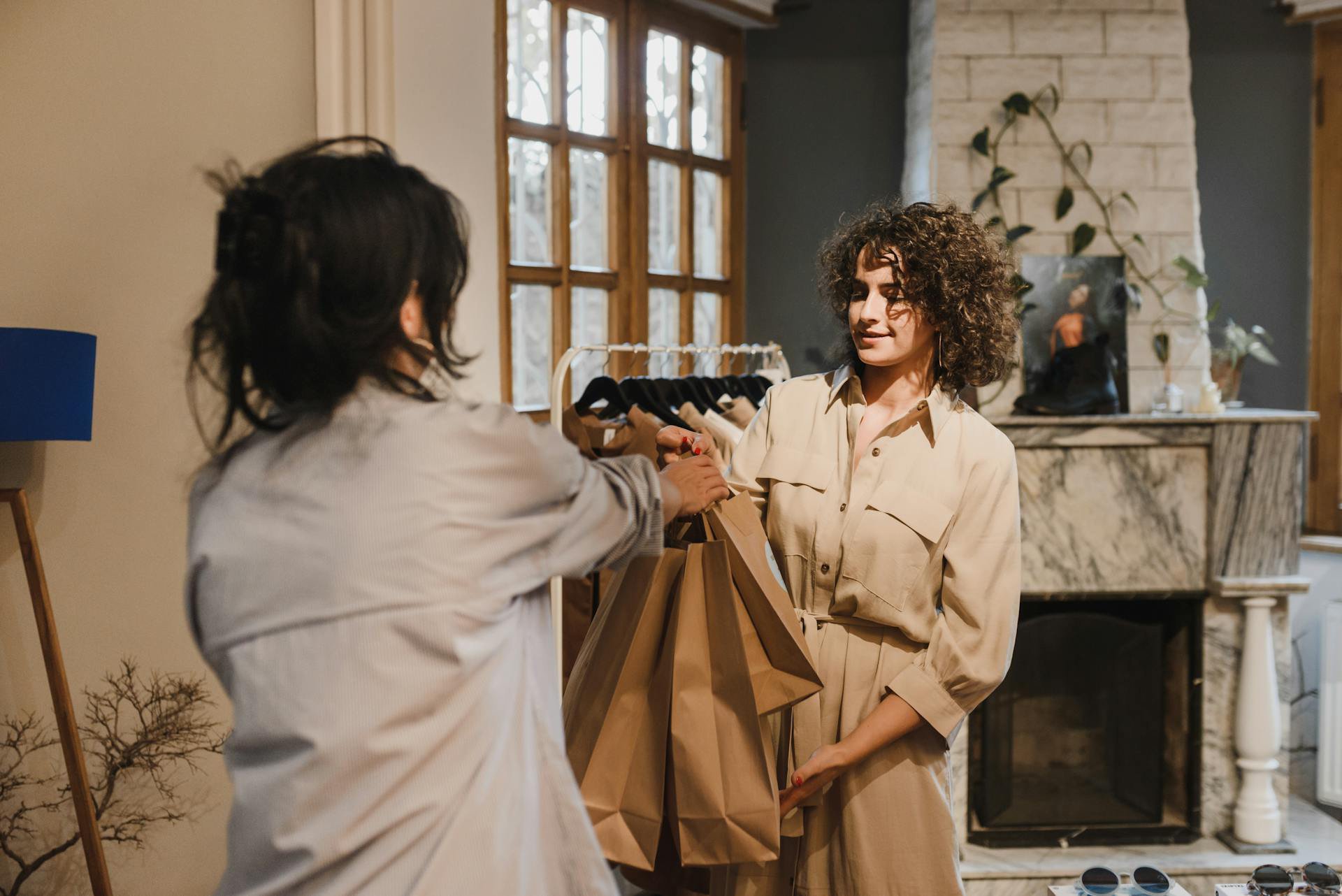 Guest shopping in hotel