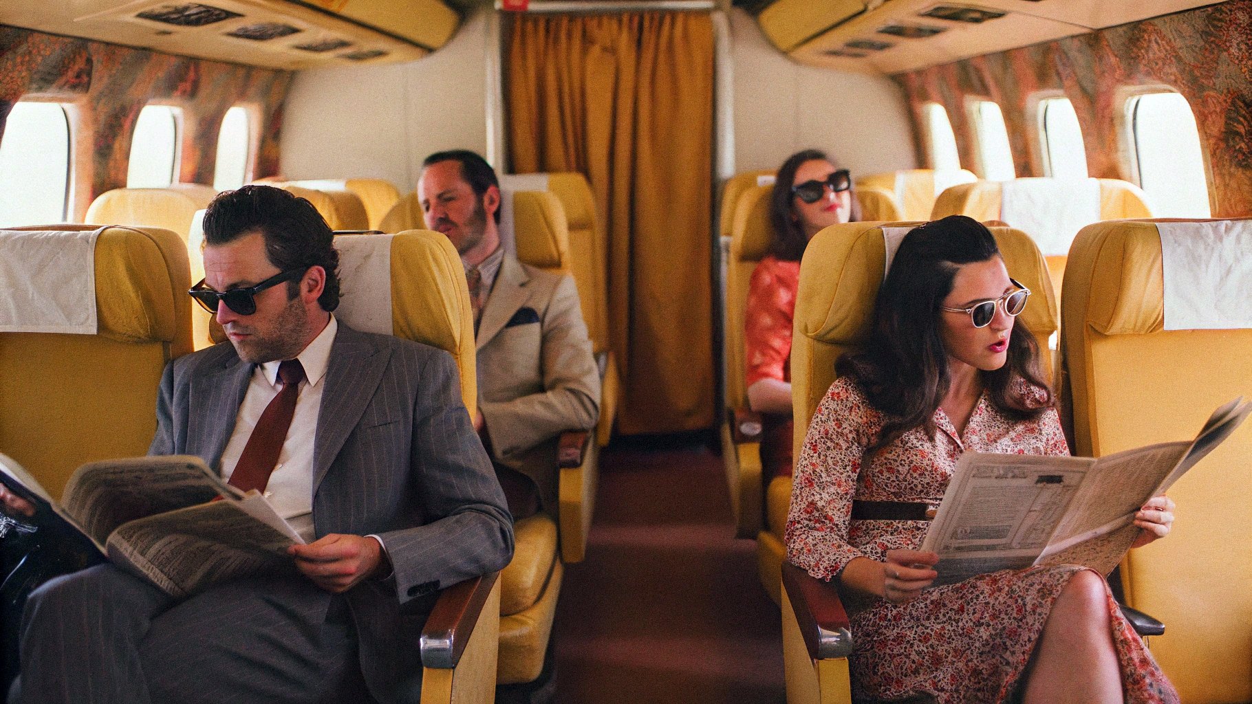 People on an airplane