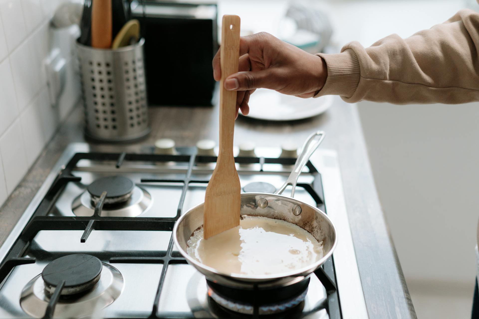 Reducing a dairy based sauce