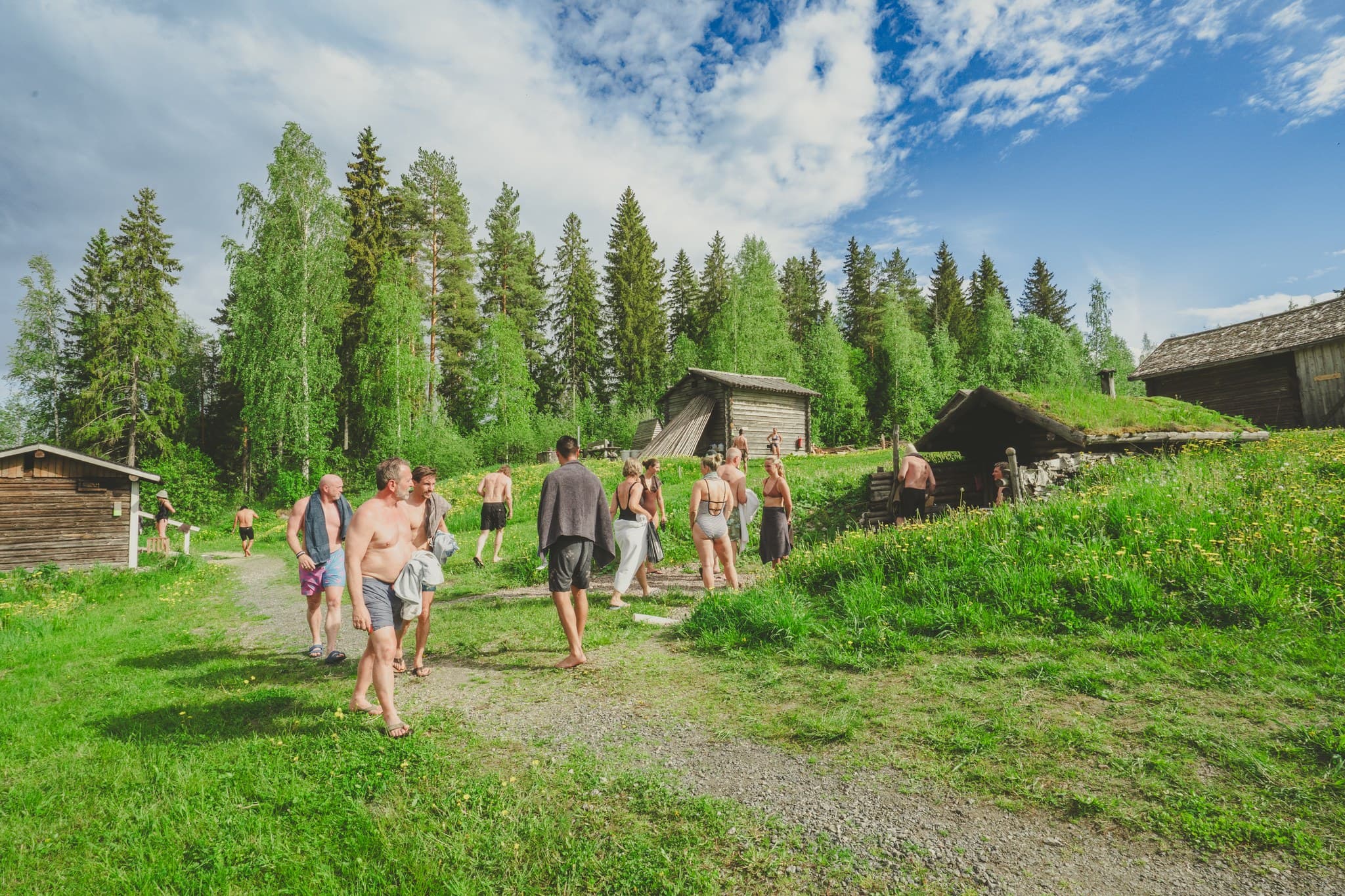 sauna village