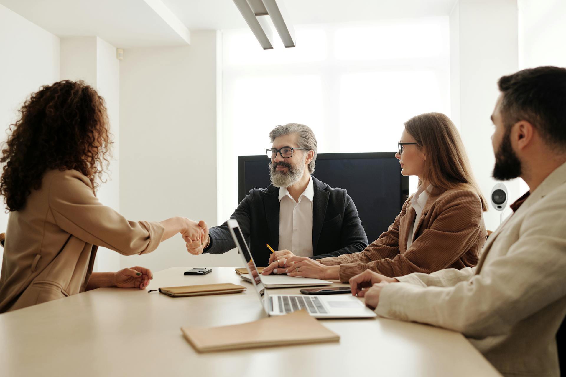 Meeting between hospitality executives