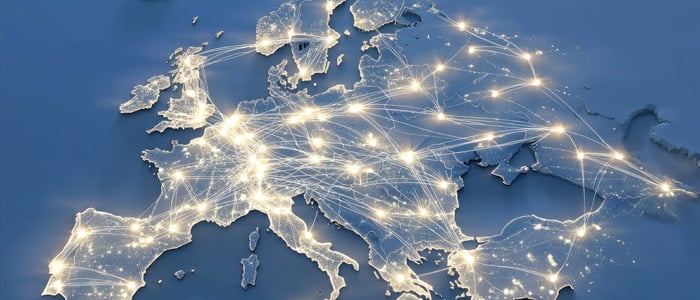 map illustrating travel routes