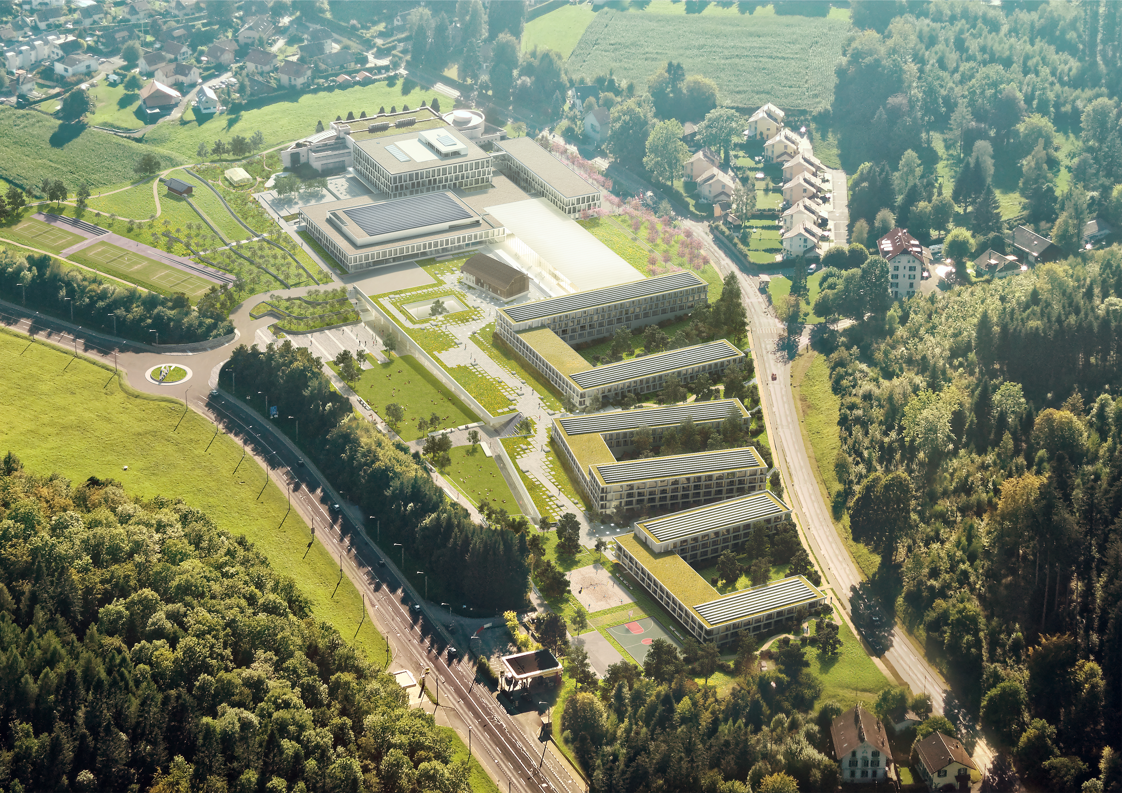 4. EHL Campus Lausanne Aerial