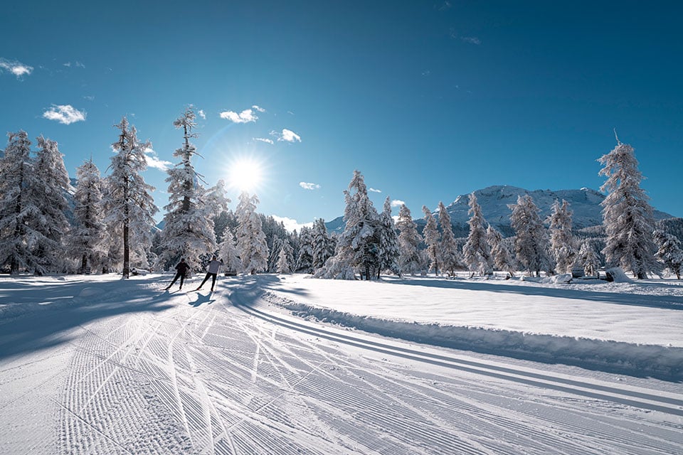 Cross Country Skiing in Engadin, Graubünden