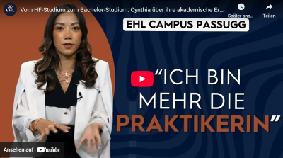 Interview mit der HF-Studentin Cynthia von der EHL Passugg zum Thema Curriculum