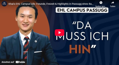 Interview mit dem HF Student Khai von der EHL Passugg zum Thema EHL Campus Passugg